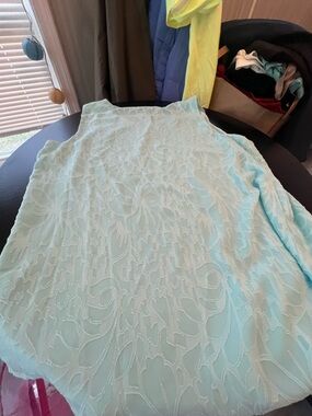 Dana Buchman Mint Green Sleeveless Top